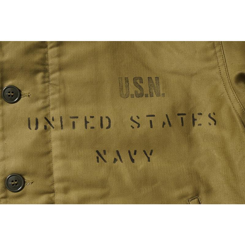 BUZZ RICKSON'S バズリクソンズ N-1 ジャケット Type N-1 Khaki  DEMOTEX-ED STENCIL "MIDWAY" BR15766の画像