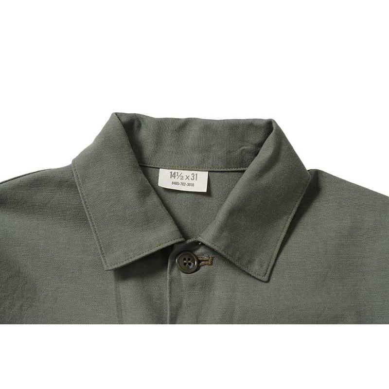 BUZZ RICKSON'S バズリクソンズ ジャケット SHIRT MAN'S COTTON SATEEN OLIVE GREEN SHADE107 "DEMILITARIZED ZONE" BR29586 | BUZZ RICKSON'S | 01