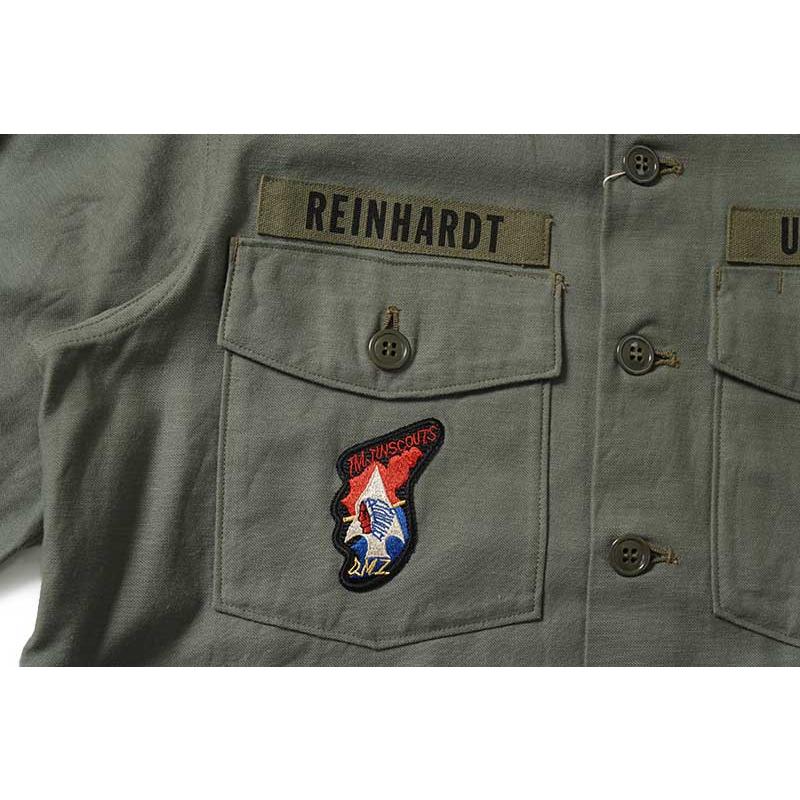 BUZZ RICKSON'S バズリクソンズ ジャケット SHIRT MAN'S COTTON SATEEN OLIVE GREEN SHADE107 "DEMILITARIZED ZONE" BR29586 | BUZZ RICKSON'S | 03
