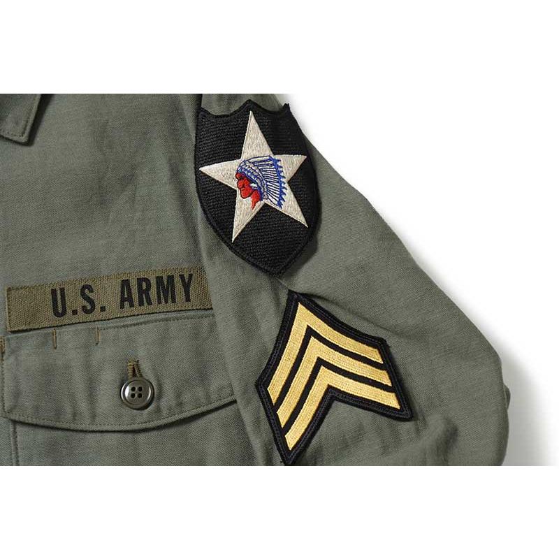BUZZ RICKSON'S バズリクソンズ ジャケット SHIRT MAN'S COTTON SATEEN OLIVE GREEN SHADE107 "DEMILITARIZED ZONE" BR29586 | BUZZ RICKSON'S | 07