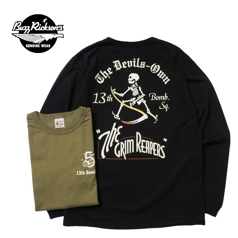 BUZZ RICKSON'S バズリクソンズ 長袖 Tシャツ “L/S T-SHIRT 13th BOMB