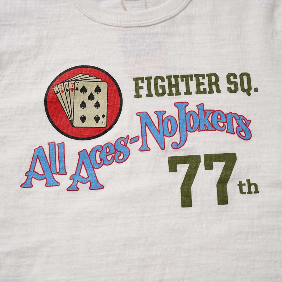 BUZZ RICKSON'S バズリクソンズ 半袖Tシャツ SLUB YARN T-SHIRT "77th FTR SQ" BR79728 | BUZZ RICKSON'S | 04