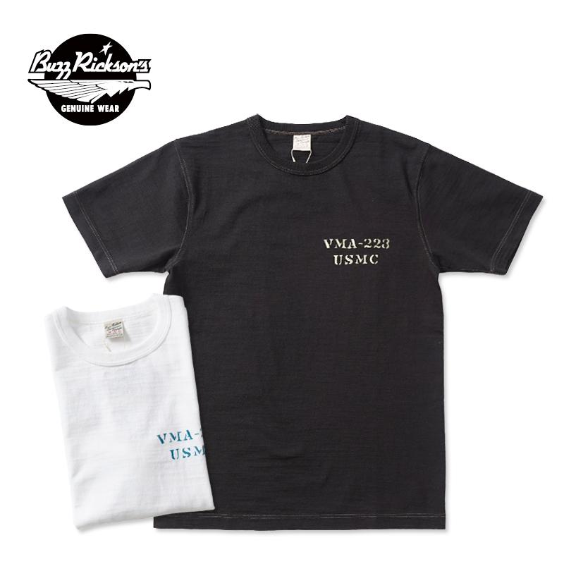 BUZZ RICKSON'S バズリクソンズ 半袖Tシャツ SLUB YARN T-SHIRT "VMA-223" BR79732 | BUZZ RICKSON'S