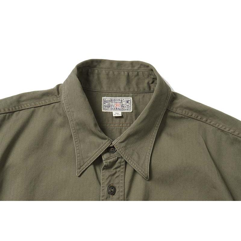 BUZZ RICKSON'S バズリクソンズ 半袖 シャツ “HERRINGBONE WORK SHIRTS (SHORT SLEEVE) ” BR39202 | BUZZ RICKSON'S | 01