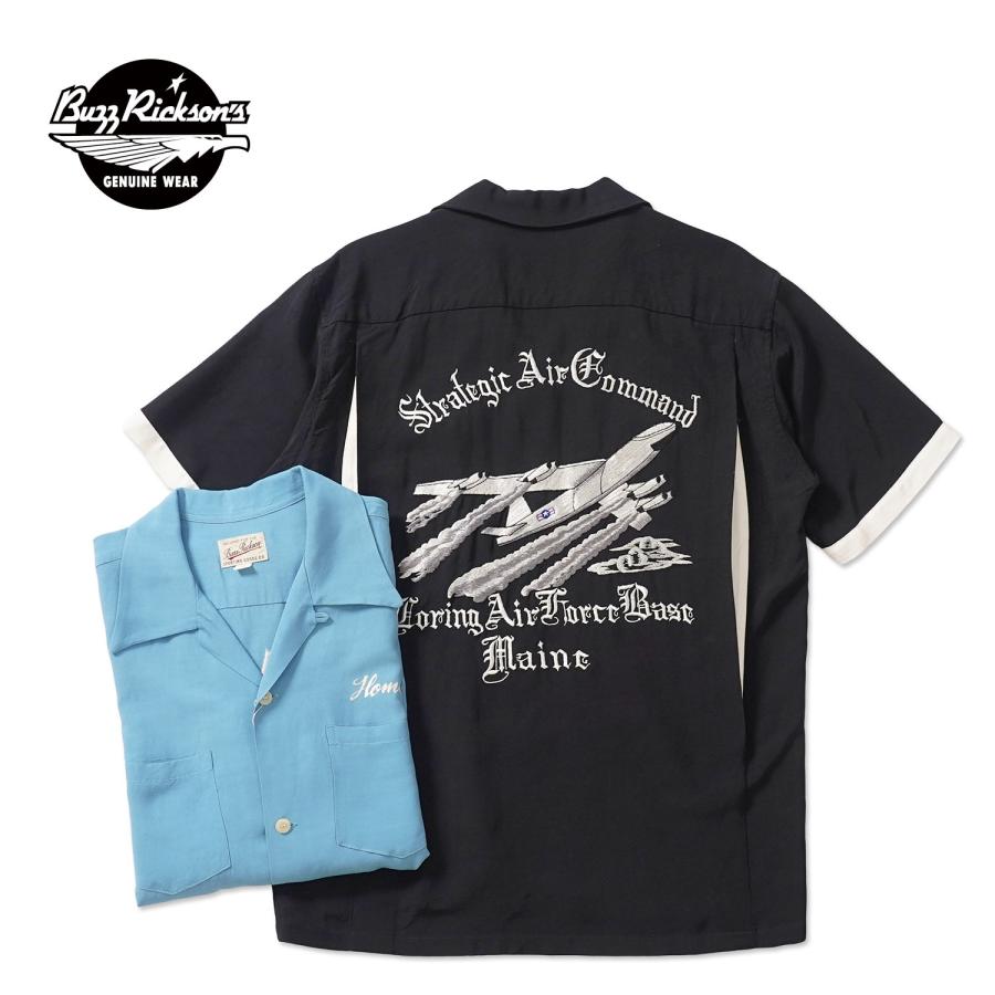 BUZZ RICKSON'S バズリクソンズ 半袖 シャツ BOWLING SHIRT “STRATEGIC AIR COMMAND” BR39735 | BUZZ RICKSON'S