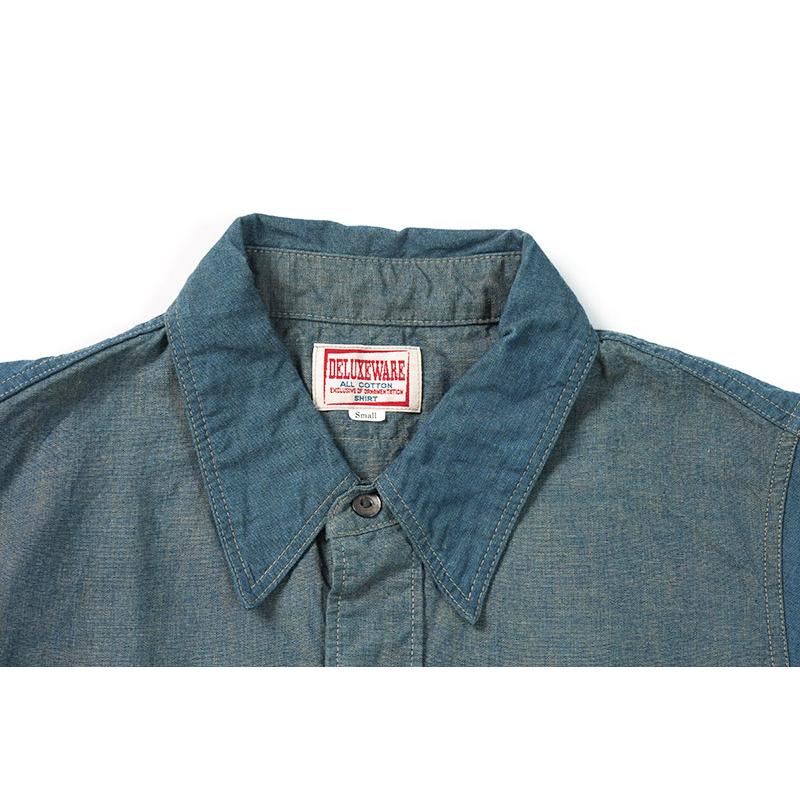 DELUXEWARE デラックスウエア 半袖 シャツ “SHORT CHAMBRAY” WWS-25