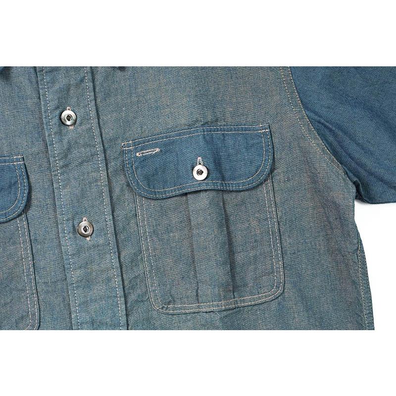 DELUXEWARE デラックスウエア 半袖 シャツ “SHORT CHAMBRAY” WWS-25
