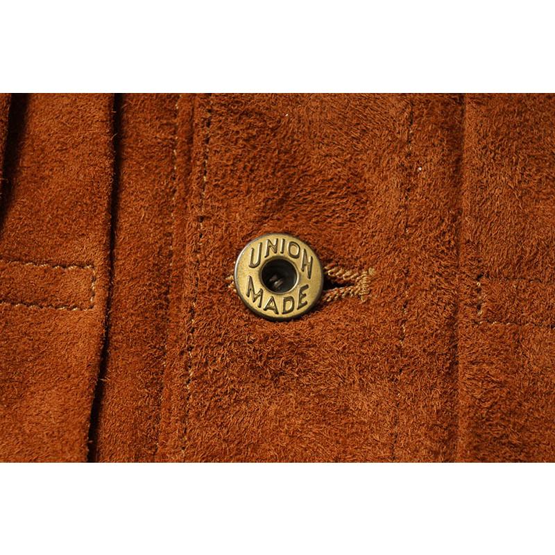 DOUBLE HELIX ダブルヘリックス　レザージャケット　"Gold Digger Suede Brown"  WM0293の画像