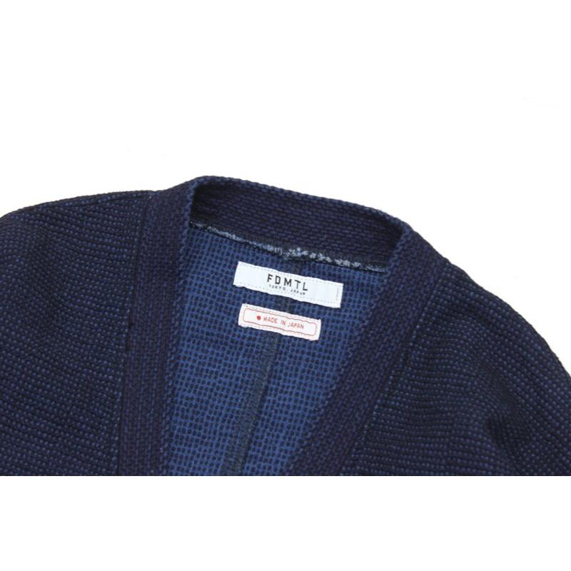 FDMTL ファンダメンタル カーディガン INDIGO CARDIGAN BLUE FA19/CS11
