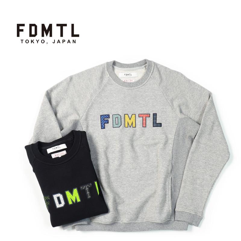 FDMTL ファンダメンタル スウェット SASHIKO LOGO SWEAT SHAIRT FA19 