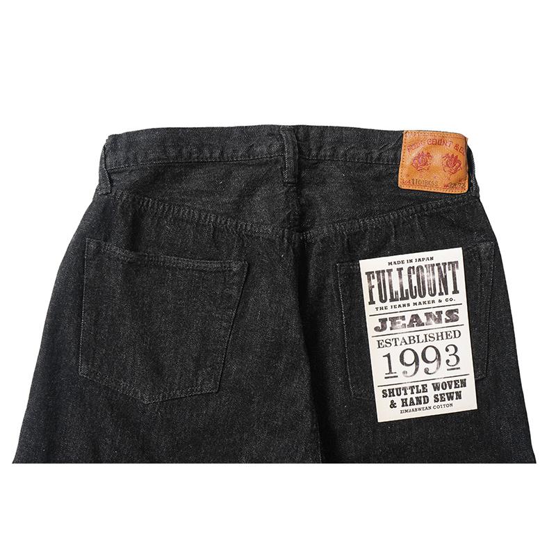 パンツ 1101BKSS Wide Black Selvedge Denim FULLCOUNT フルカウント パンツ 