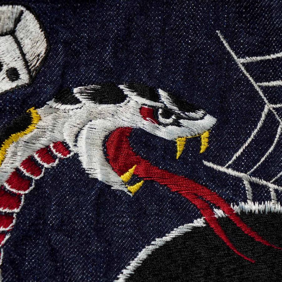 FULLCOUNT フルカウント FULLCOUNT×彫だい  デニム ジャケット  “CLASSIC TATTOO EMBROIDERY TYPE 2nd DENIM JACKET 13.7oz”  ONE WASH  2102E | FULLCOUNT | 10