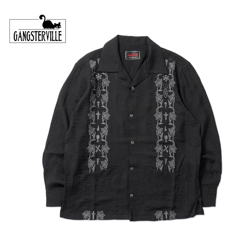 GANGSTERVILLE ギャングスタービル 長袖シャツ “memento mori - L/S
