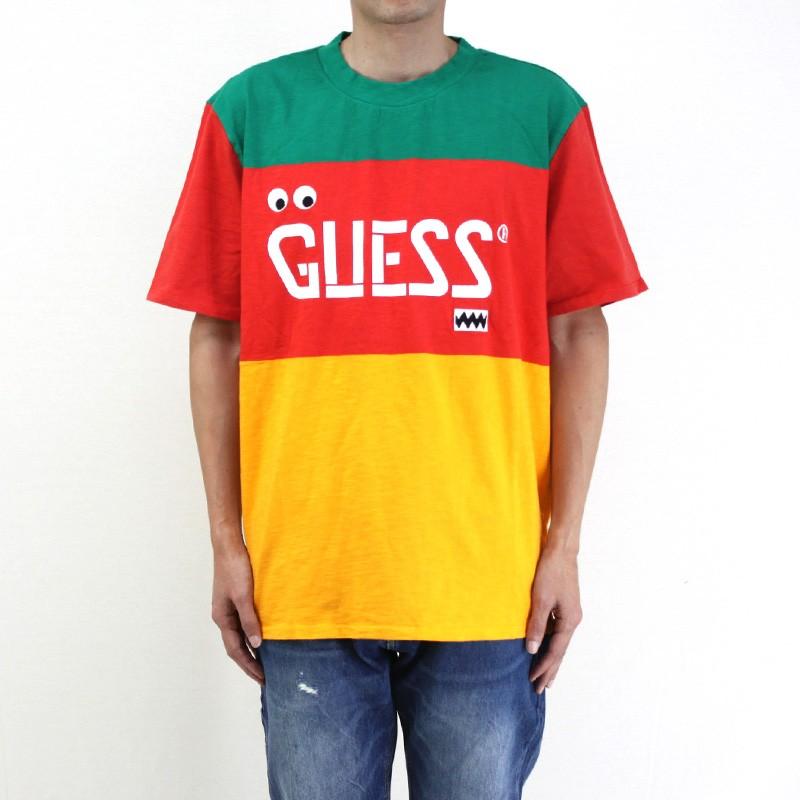 guess yellow stripe