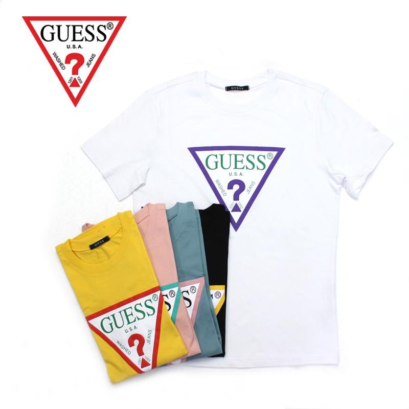 colorful guess shirt
