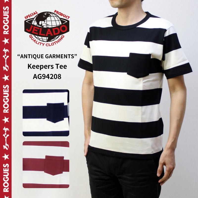 Jelado ジェラード 半袖 Tシャツ Antique Garments Keepers Tee Ag948 ボーダー ポケット ジェラード 17 Jelado Ag948 ろーぐす 通販 Yahoo ショッピング