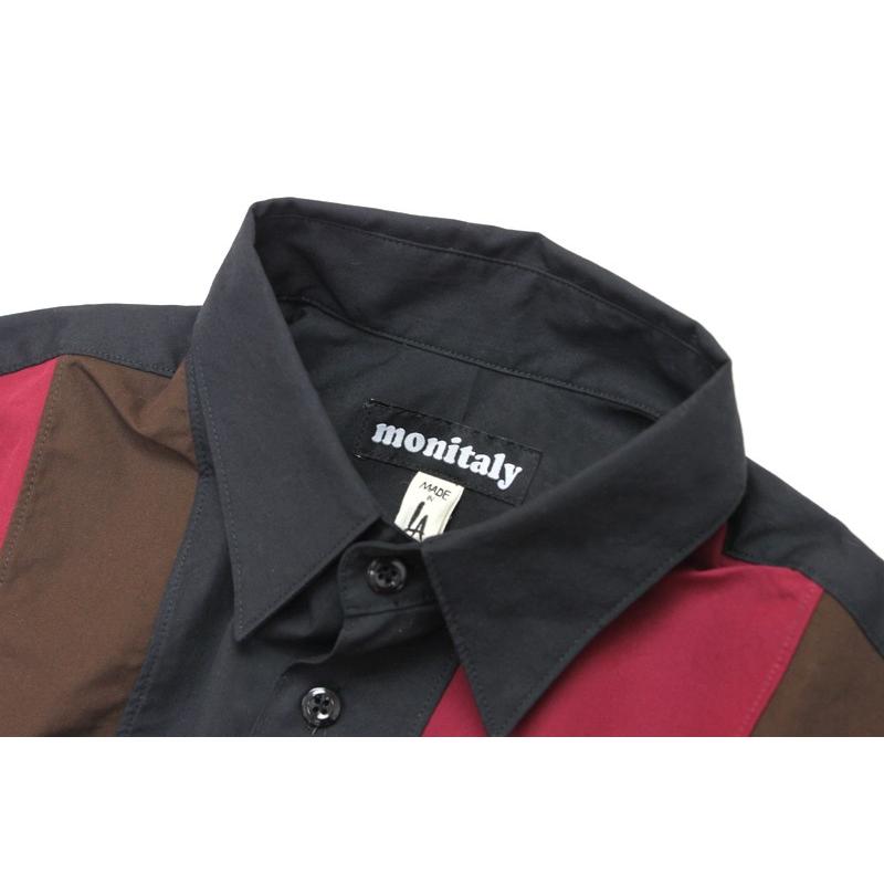 MONITALY モニタリー 半袖 シャツ HALF SLEEVE PANELED SHIRT M25253