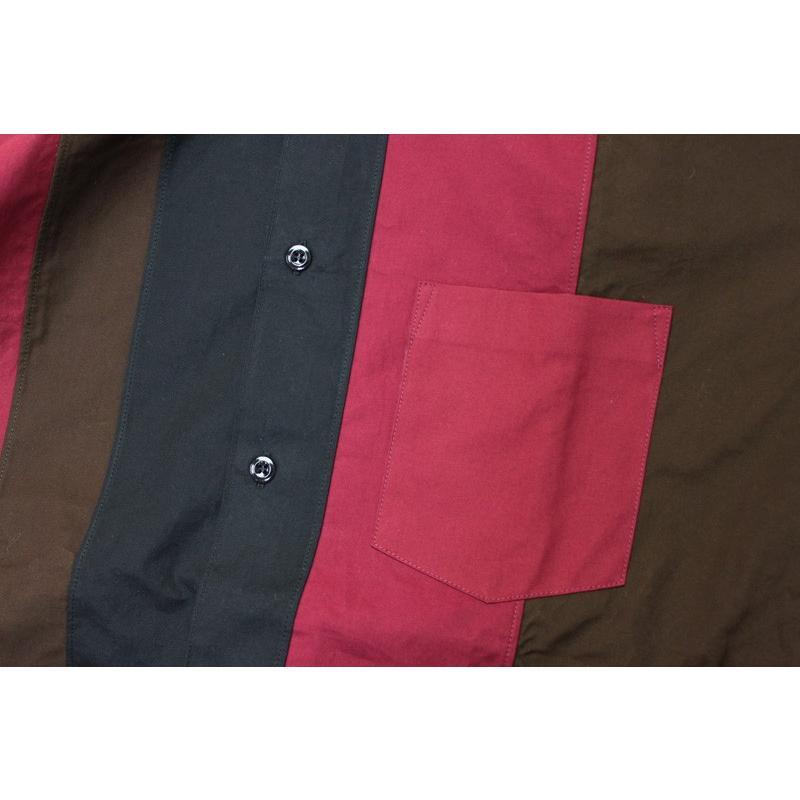 MONITALY モニタリー 半袖 シャツ HALF SLEEVE PANELED SHIRT M25253