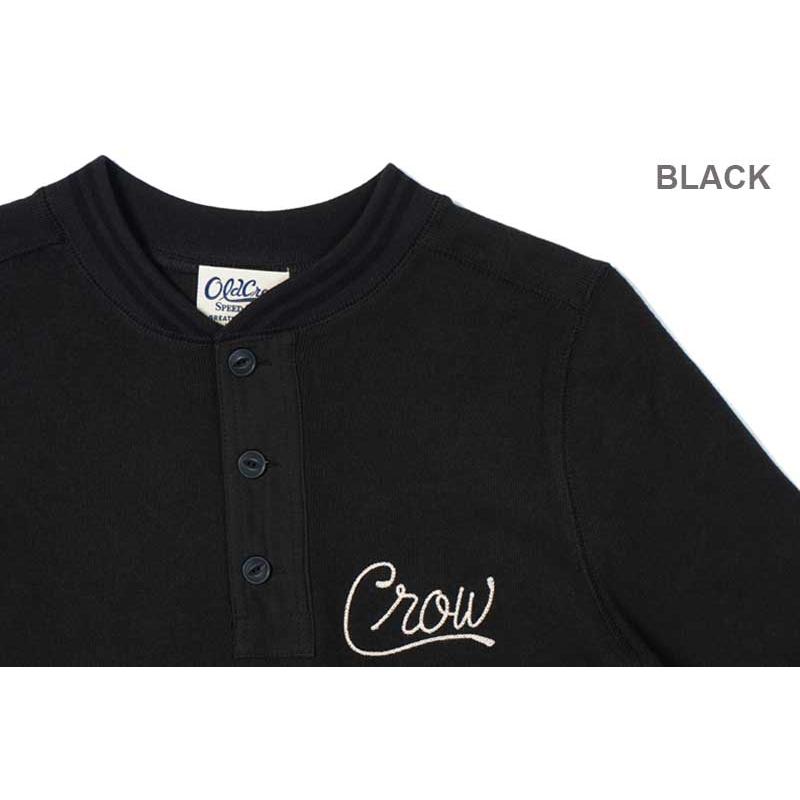 OLD CROW(GLAD HAND) CROW オールドクロウ 長袖 ヘンリーネックTシャツ