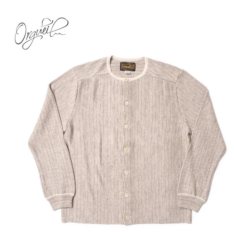 ORGUEIL オルゲイユ ウール ショールカラー ニットカーディガン 38 JIGGYS SHOP カーディガン ウォッシャブルケーブルショール