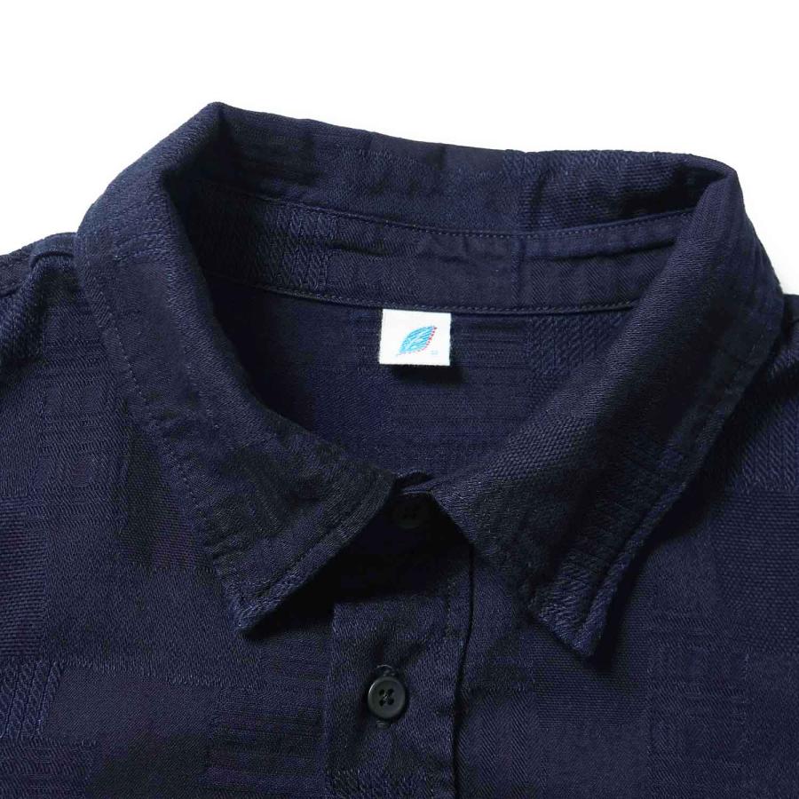 pure blue japan（ピュアブルージャパン） 長袖シャツ “Jacquard