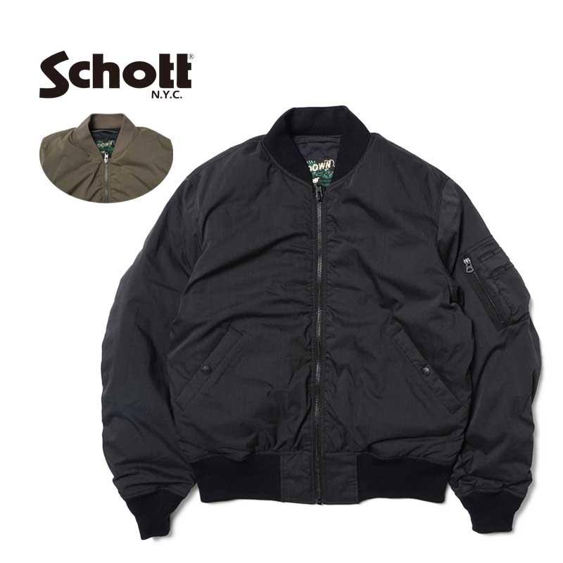 [新品]SCHOTT x NANGA MA-1 BLACK ショット」×「ナンガ」 ダブルライダースとMA-1型のダウン