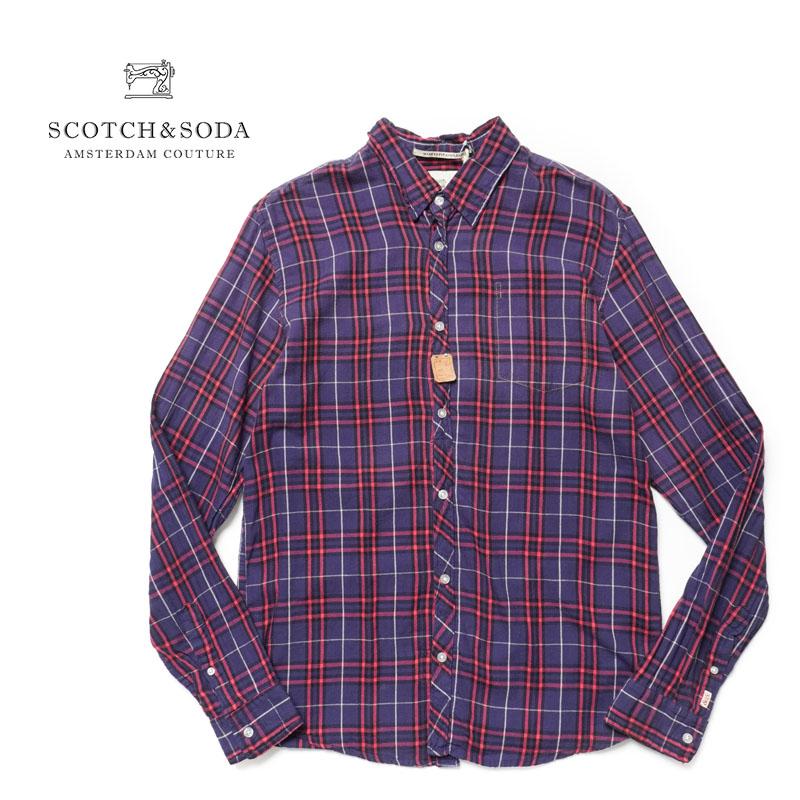 SCOTCH＆SODA（スコッチアンドソーダ） 長袖シャツ SC20034-11 : ろー 