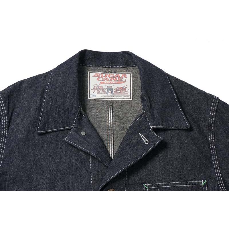 シュガーケーン デニム カバーオール ジャケット SC15503 40 SUGAR CANE シュガーケーン デニム カバーオール “FICTION ROMANCE