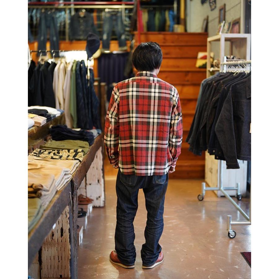 SUGAR CANE 長袖シャツ ブラック/グレーチェック Lサイズ SUGAR CANE シュガーケーン 長袖 シャツ 