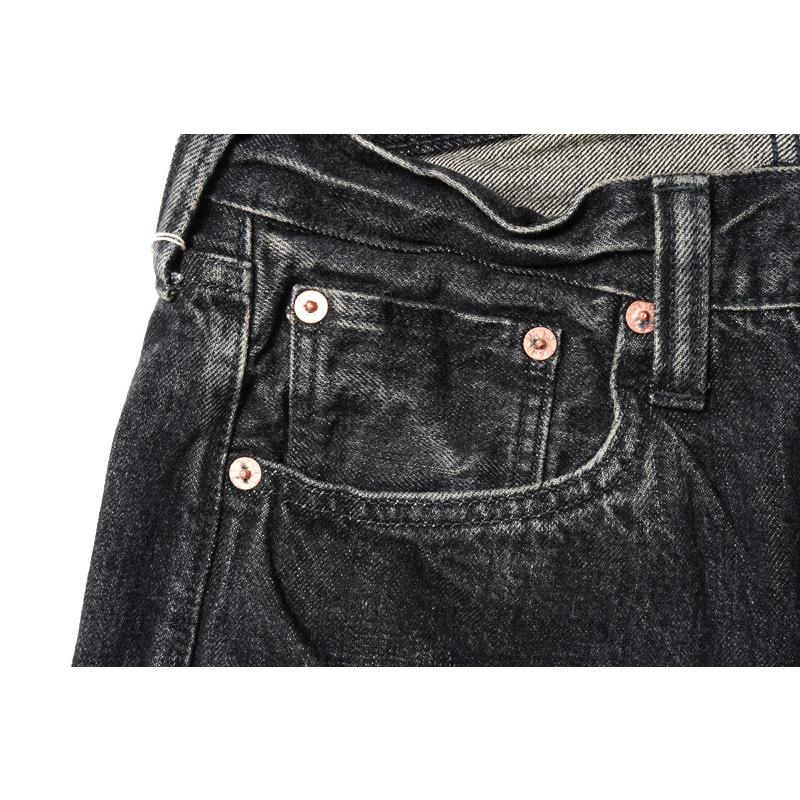CHALLENGER ICE WASHED DENIM 限定 ブラック 希少 14.25oz. BLACK DENIM 1947 MODEL HARD WASH (LENGTH 31) | SUGAR CANE