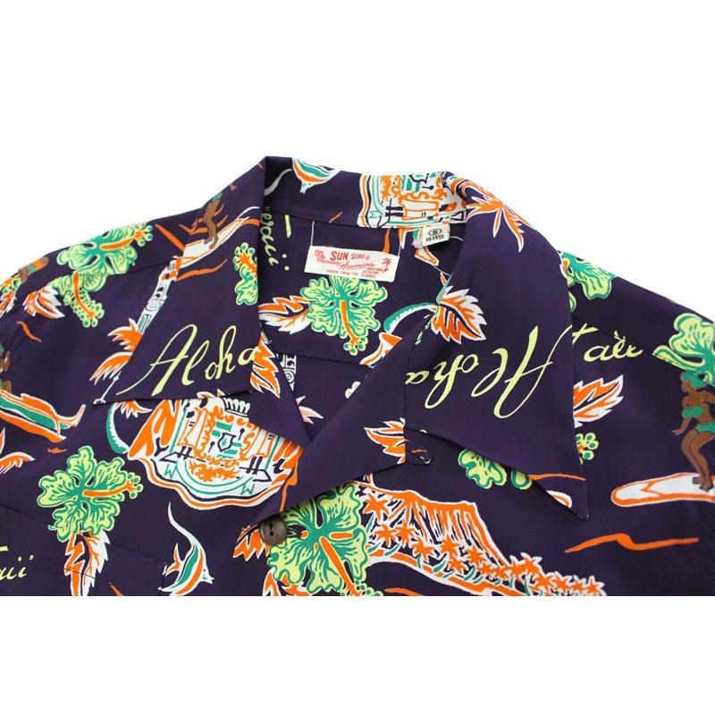 SUN SURF サンサーフ 長袖 アロハ シャツ L/S RAYON HAWAIIAN SHIRT