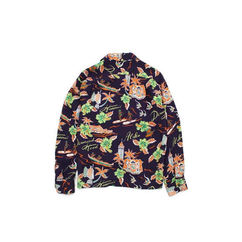 SUN SURF サンサーフ 長袖 アロハ シャツ L/S RAYON HAWAIIAN SHIRT
