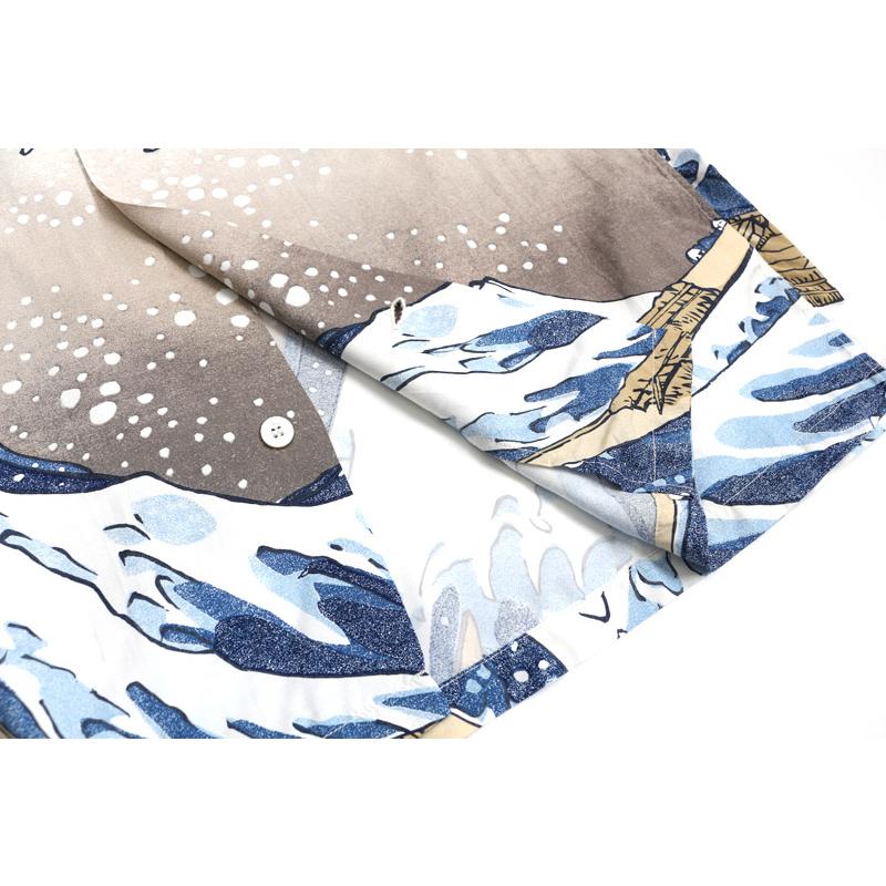 SUN SURF サンサーフ 半袖アロハシャツ 2023 日本の意匠 “神奈川沖浪裏” SS37651-23｜rogues｜07