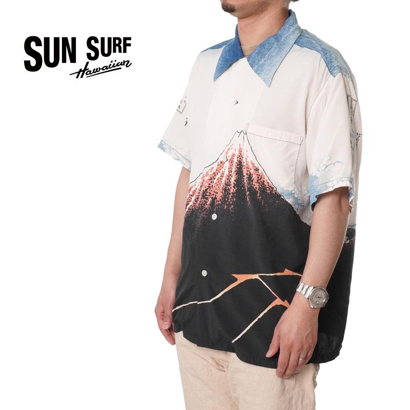 SUN SURF サンサーフ アロハシャツ SURF×北斎 SPECIAL EDITION 