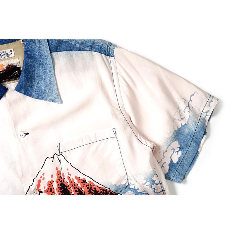 SUN SURF サンサーフ アロハシャツ SURF×北斎 SPECIAL EDITION 