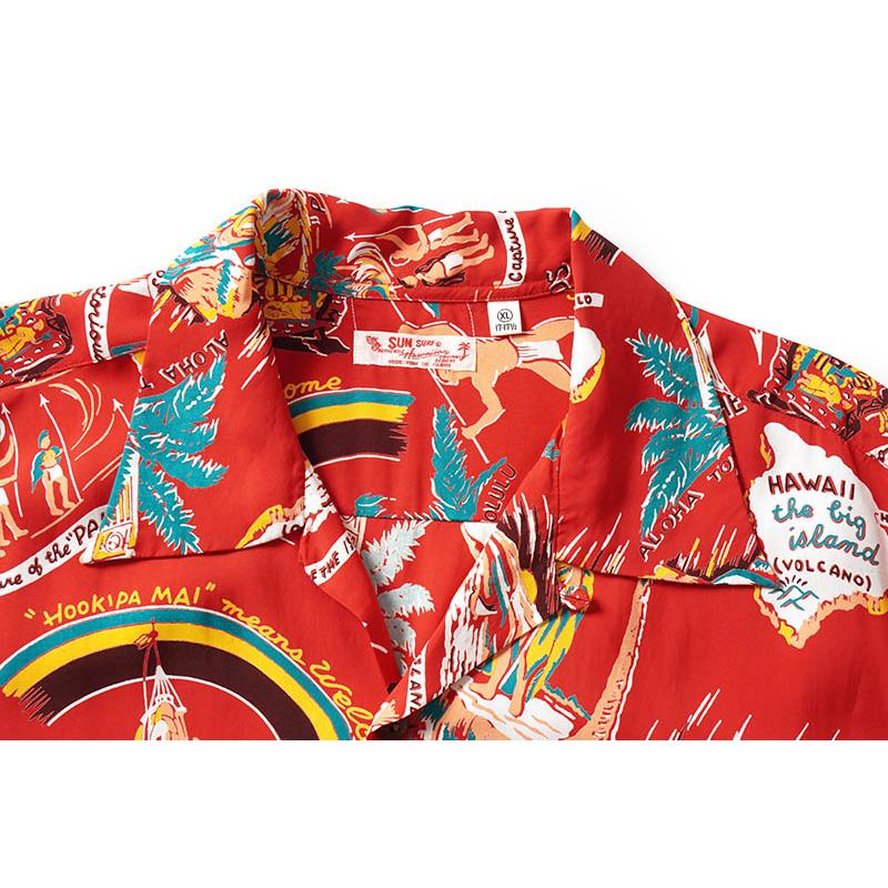 SUN SURF サンサーフ 半袖 アロハシャツ RAYON HAWAIIAN SHIRT