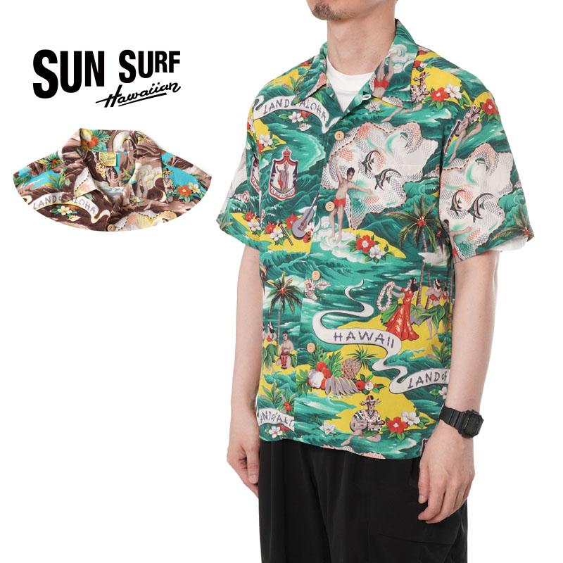 SUN SURF サンサーフ アロハシャツ 半袖 Lサイズ SUN SURF サンサーフ 半袖アロハシャツ HALE HAWAII SPECIAL EDITION