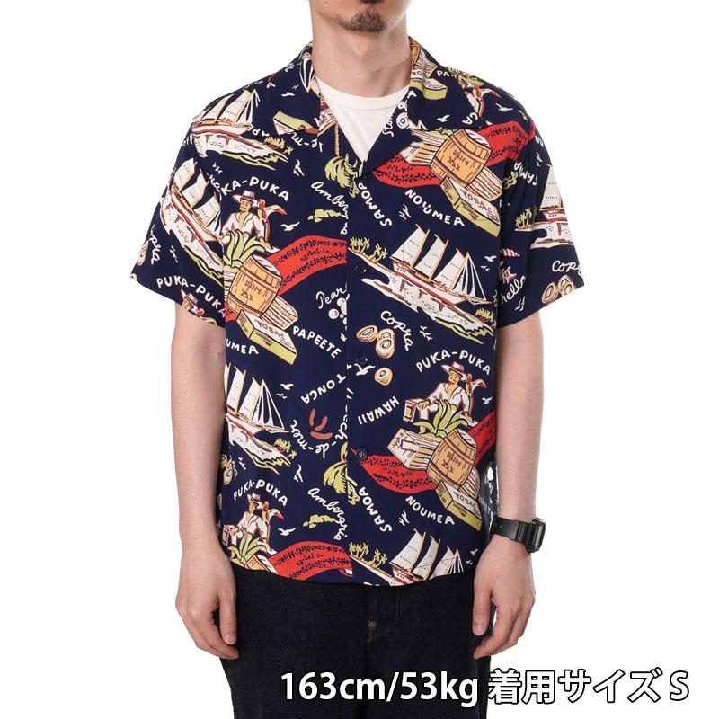 SUN SURF サンサーフ 半袖 アロハシャツ RAYON HAWAIIAN SHIRT