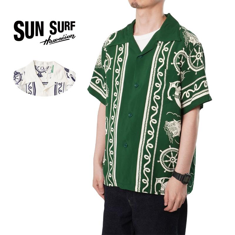 SUN SURF サンサーフ 半袖 アロハシャツ “ALL ABOARD” SS39230 