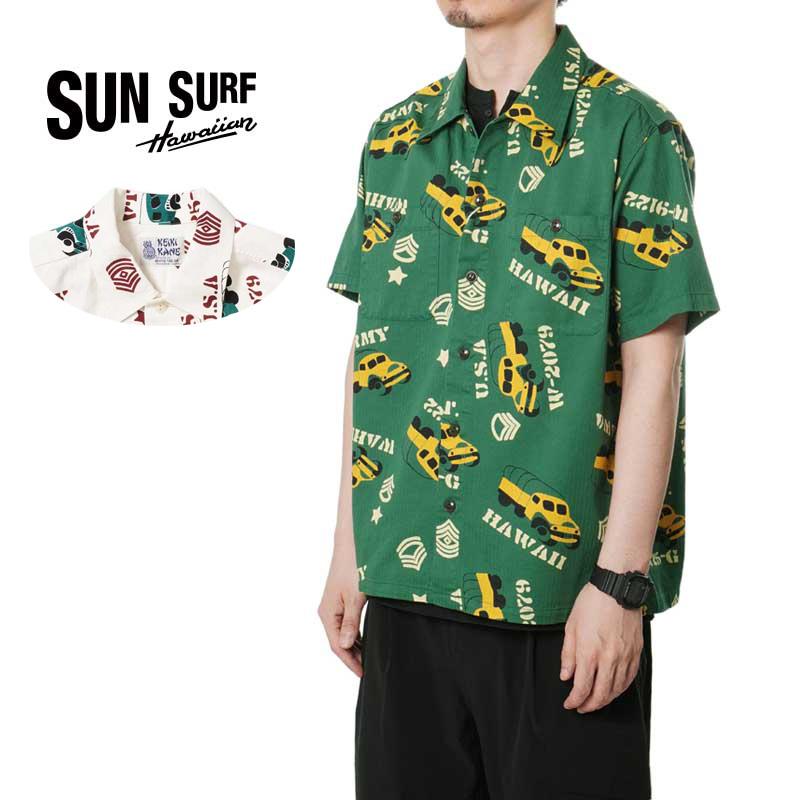 SUN SURF サンサーフ 半袖 アロハシャツ COTTON HERRINGBONE SUN SURF サンサーフ 半袖 アロハシャツ COTTON HERRINGBONE