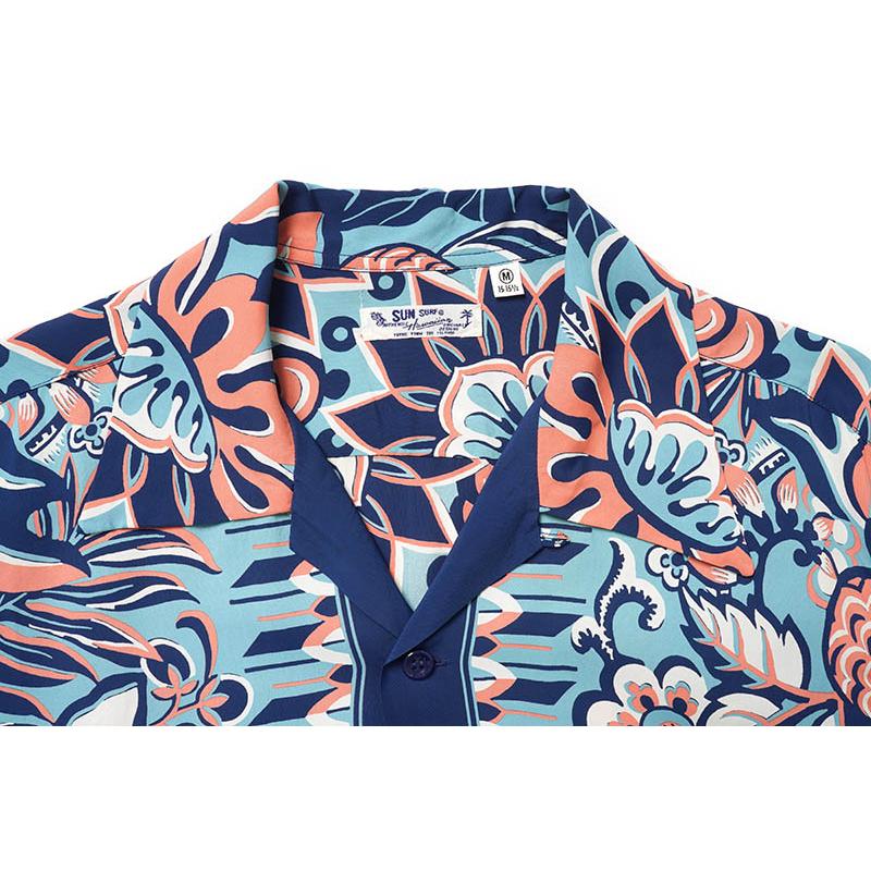 SUN SURF サンサーフ 半袖 アロハシャツ RAYON HAWAIIAN SHIRT