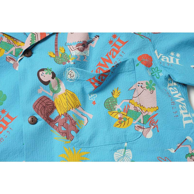 SUN SURF サンサーフ 半袖 アロハシャツ COTTON SEERSUCKER OPEN SHIRT