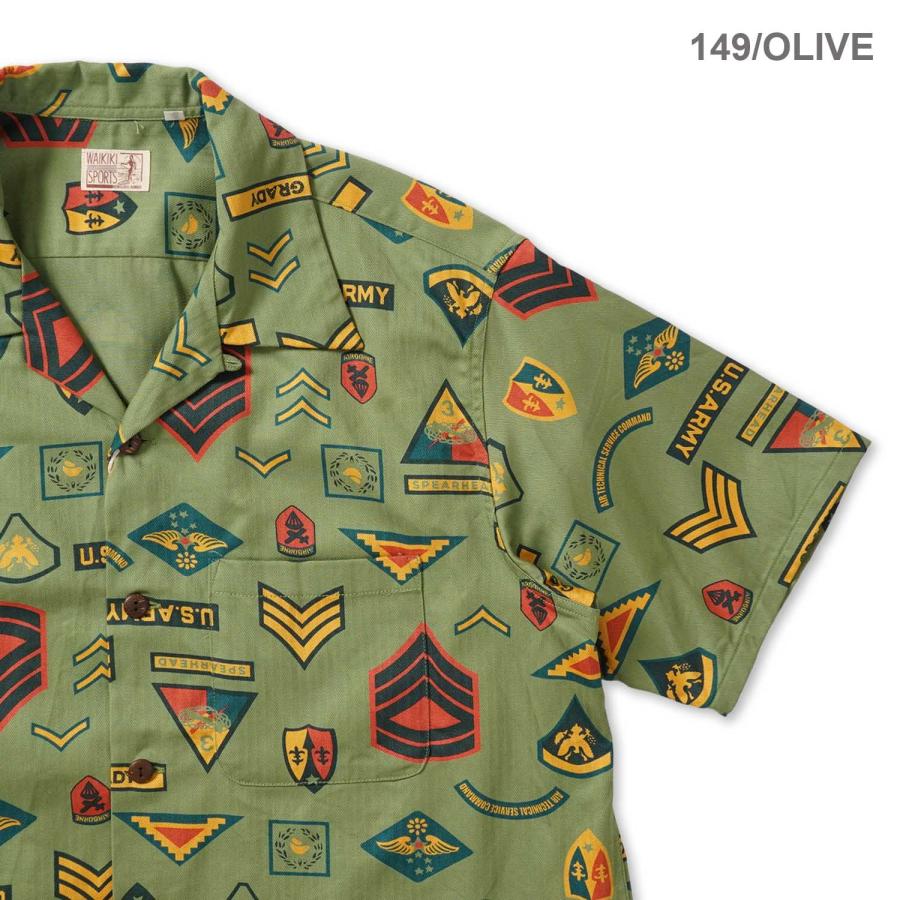 SUN SURF アロハシャツ 半袖 緑/赤/黄 SUN SURF サンサーフ 半袖 アロハシャツ COTTON HERRINGBONE HAWAIIAN