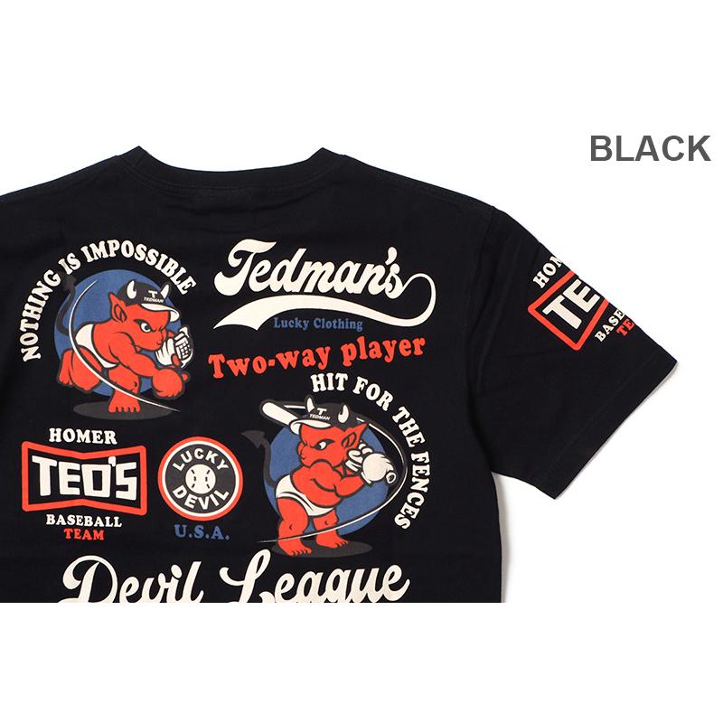 TEDMAN'S テッドマン 半袖 Tシャツ "RED DEVIL BASEBALL" TDSS-563｜rogues｜02