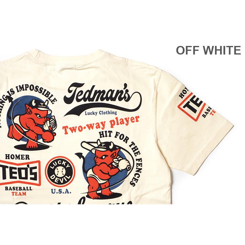 TEDMAN'S テッドマン 半袖 Tシャツ "RED DEVIL BASEBALL" TDSS-563｜rogues｜03