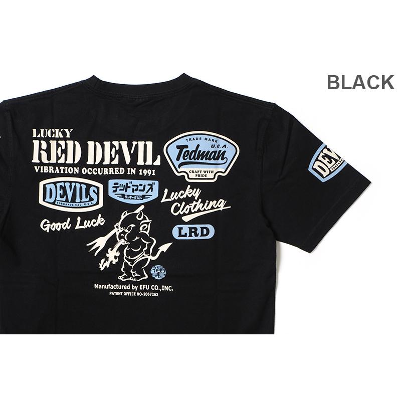 TEDMAN'S テッドマン 半袖 Tシャツ "LUCKY RED DEVIL" TDSS-566｜rogues｜02