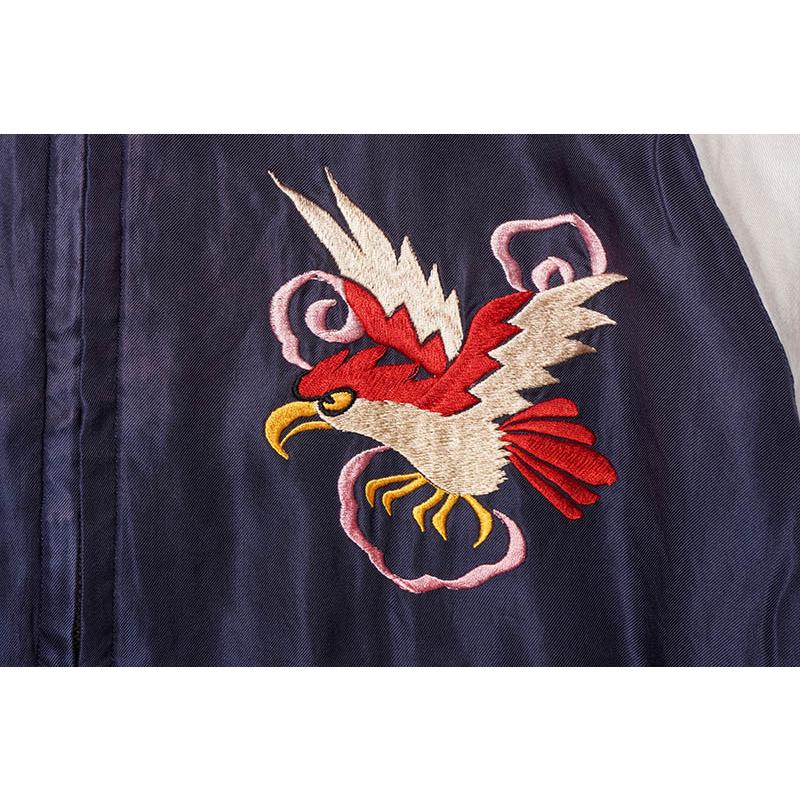 50sスカジャン 鷲虎刺繍 1950's JAPAN SOUVENIR JACKET スカジャン 鷲虎龍 CHERRY
