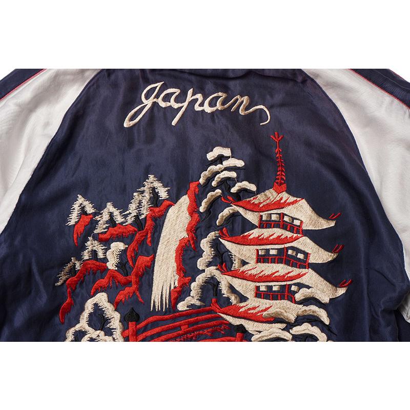 TAILOR TOYO テーラー東洋 スカジャン Mid 1950s Style Acetate Souvenir Jacket “WHITE TIGER” × “LANDSCAPE” (AGING MODEL) TT15545-145 TAILOR TOYO テーラー東洋 スカジャン Mid 1950s Style Acetate Souvenir Jacket “WHITE TIGER” × “LANDSCAPE” (AGING MODEL) TT15545-145