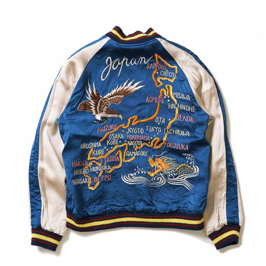 TAILOR TOYO テーラー東洋 スカジャン 港商 Late 1940s Style Acetate Souvenir Jacket KOSHO & CO.  “EAGLE & DRAGON” × “JAPAN MAP” TT15911の画像