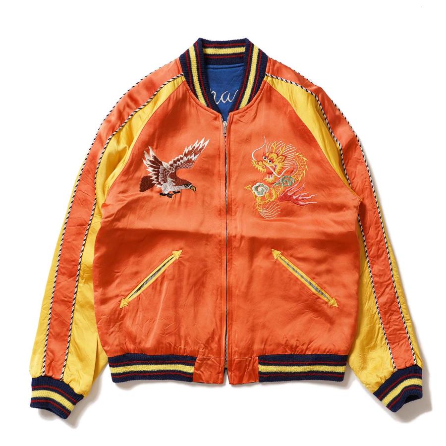 TAILOR TOYO テーラー東洋 スカジャン 港商 Late 1940s Style Acetate Souvenir Jacket KOSHO & CO.  “EAGLE & DRAGON” × “JAPAN MAP” TT15911の画像